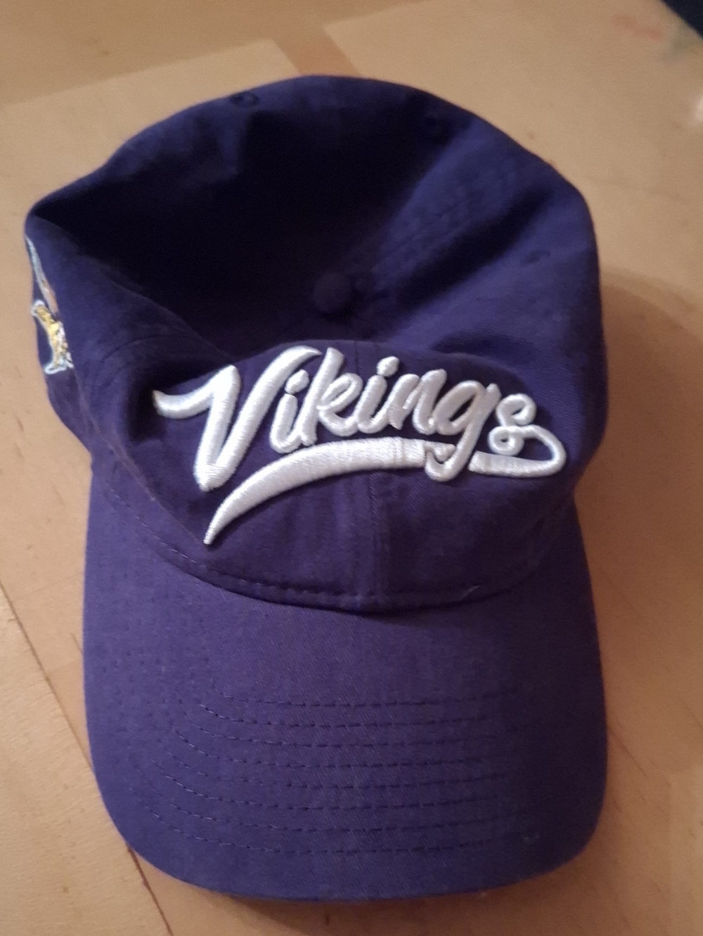 New Era Purple Vikings Baseball Cap with White Script